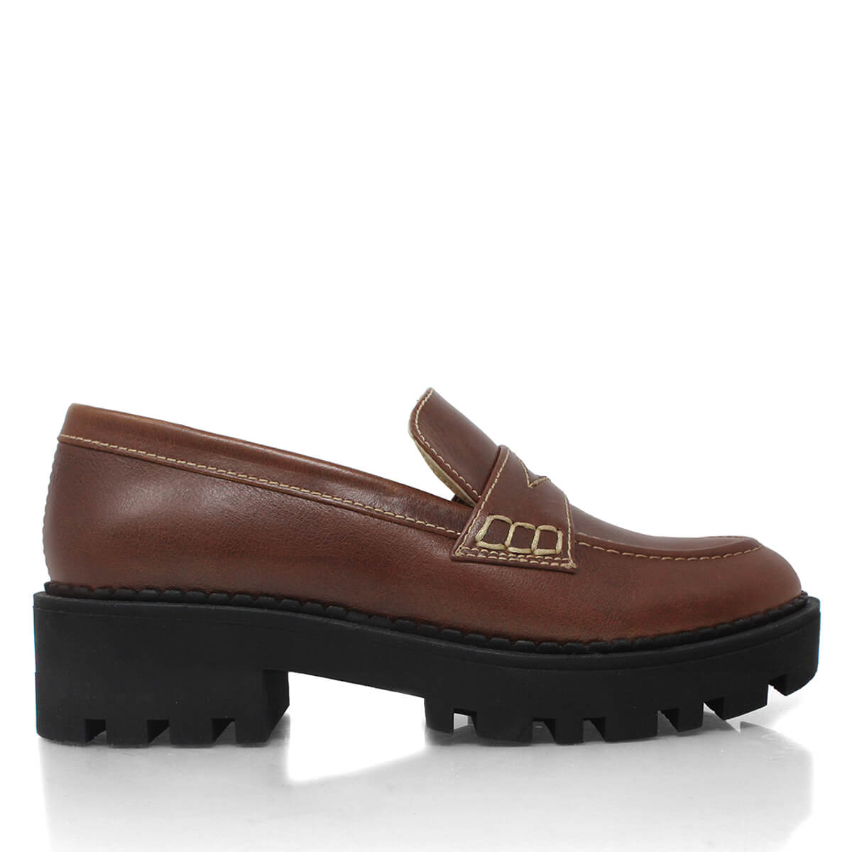 QUINN - Tan Regina Romero Urban Sport Tennis Shoe for Women in Leather