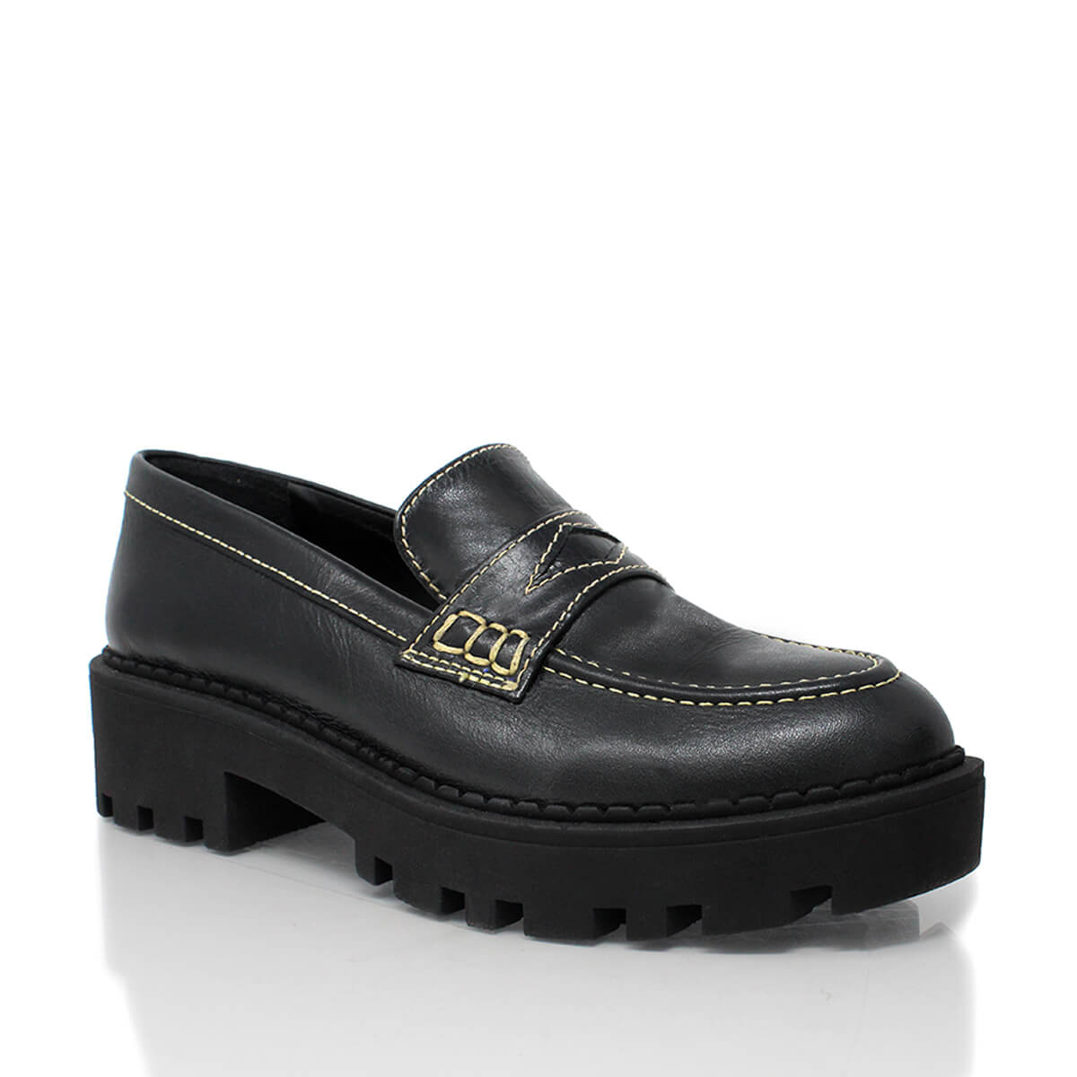 QUINN - Black Regina Romero Urban Sport Tennis Shoe for Women in Leather