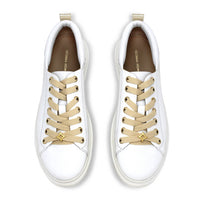 VALERIA - Latte y Champagne Regina Romero Zapato Tenis Urbano Sport Para Dama en Piel