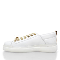 VALERIA - Latte y Champagne Regina Romero Zapato Tenis Urbano Sport Para Dama en Piel
