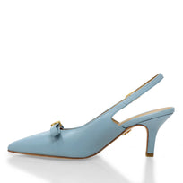 ELANI 60 - Azul Claro Regina Romero  Zapato Zapatilla Tacon Bajo Para Dama en Piel