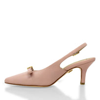 ELANI 60 - Rosa Antiguo Regina Romero  Zapato Zapatilla Tacon Bajo Para Dama en Piel