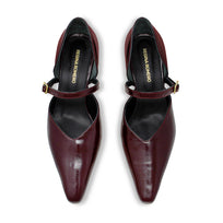 EMILIA 60 - Vino Regina Romero Zapato Zapatilla Tacon Bajo Para Dama en Piel