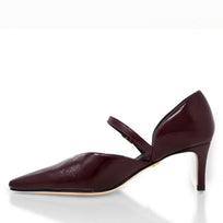 EMILIA 60 - Vino Regina Romero Zapato Zapatilla Tacon Bajo Para Dama en Piel
