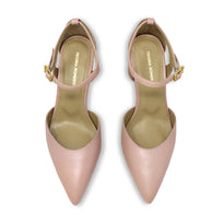 ILYANA 60 - Rosa Antiguo Regina Romero Zapato Zapatilla Tacon Bajo Para Dama en Piel