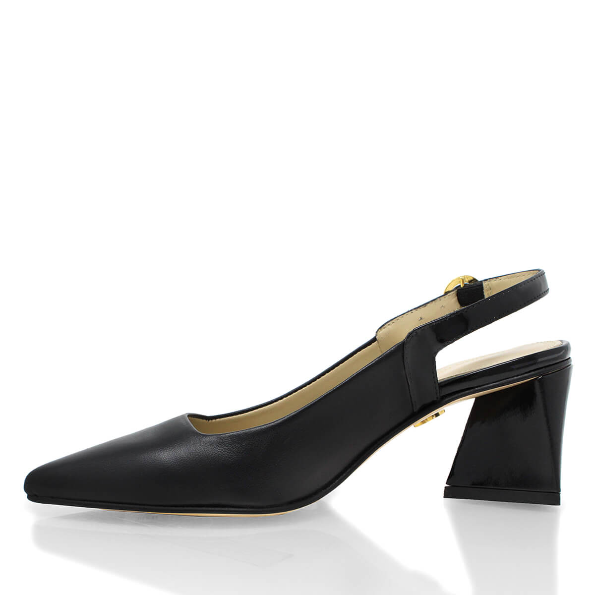 LARA 50 - Negro Regina Romero Zapato Zapatilla Tacon Bajo Para Dama en Piel