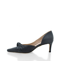 Zapatillas LYON 60 Regina Romero en piel color gris, tacón medio