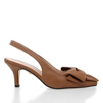 MIMI 50 - Tan Regina Romero  Zapato Zapatilla Tacon Bajo Para Dama en Piel