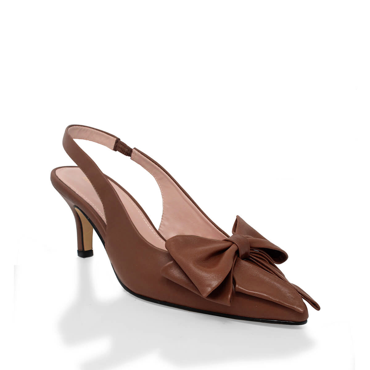 MIMI 50 - Tan Regina Romero  Zapato Zapatilla Tacon Bajo Para Dama en Piel