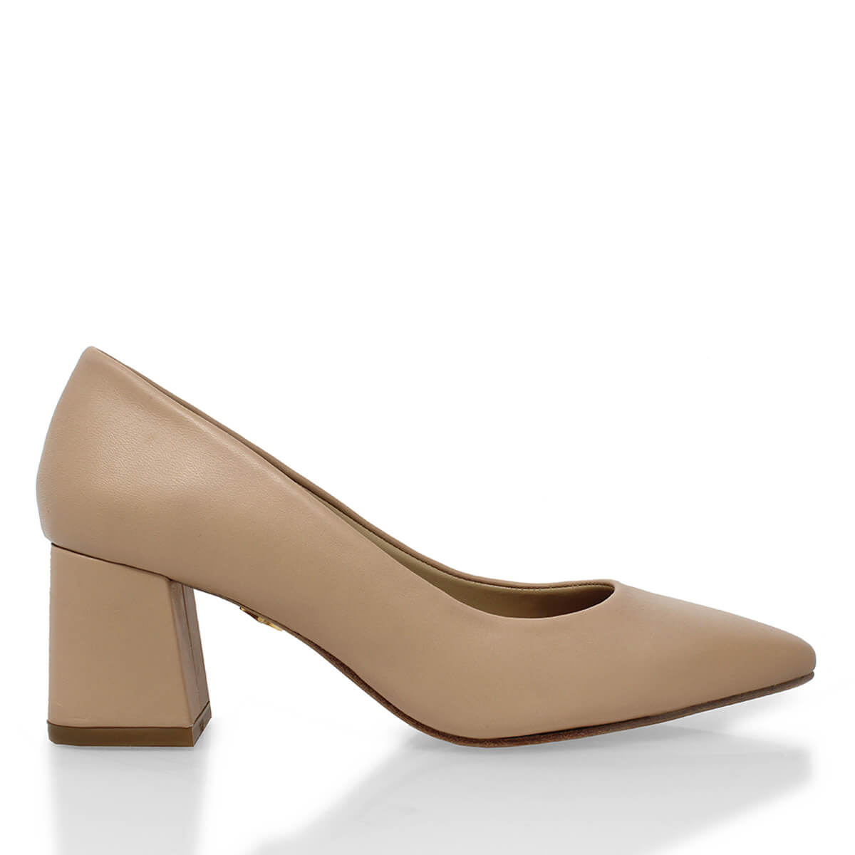 TAMARA 50 - Beige Regina Romero Zapato Zapatilla Tacon Bajo Para Dama en Piel