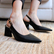 TANIA 50 - Lizard Black Regina Romero Low Heel Sneaker Shoe for Women in Leather