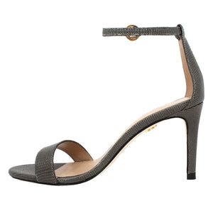 CLAUDINE 85 - Gris Regina Romero Zapato Sandalia Zapatilla Tacon Alto Para Dama en Piel