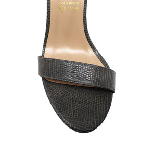 CLAUDINE 85 - Gris Regina Romero Zapato Sandalia Zapatilla Tacon Alto Para Dama en Piel