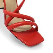 MIA 100 - Coral Regina Romero High Heel Sandal Shoe for Women in Leather