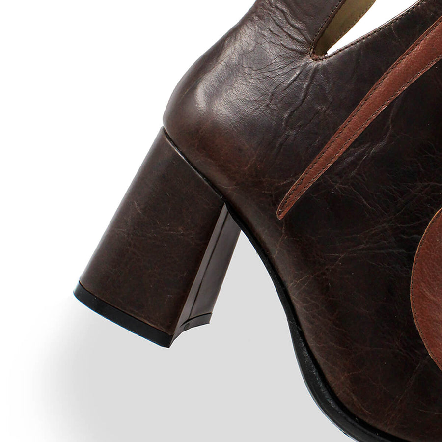 ADELE 75 - Marino Regina Romero High Heel Ankle Boot Shoe for Lady in Leather
