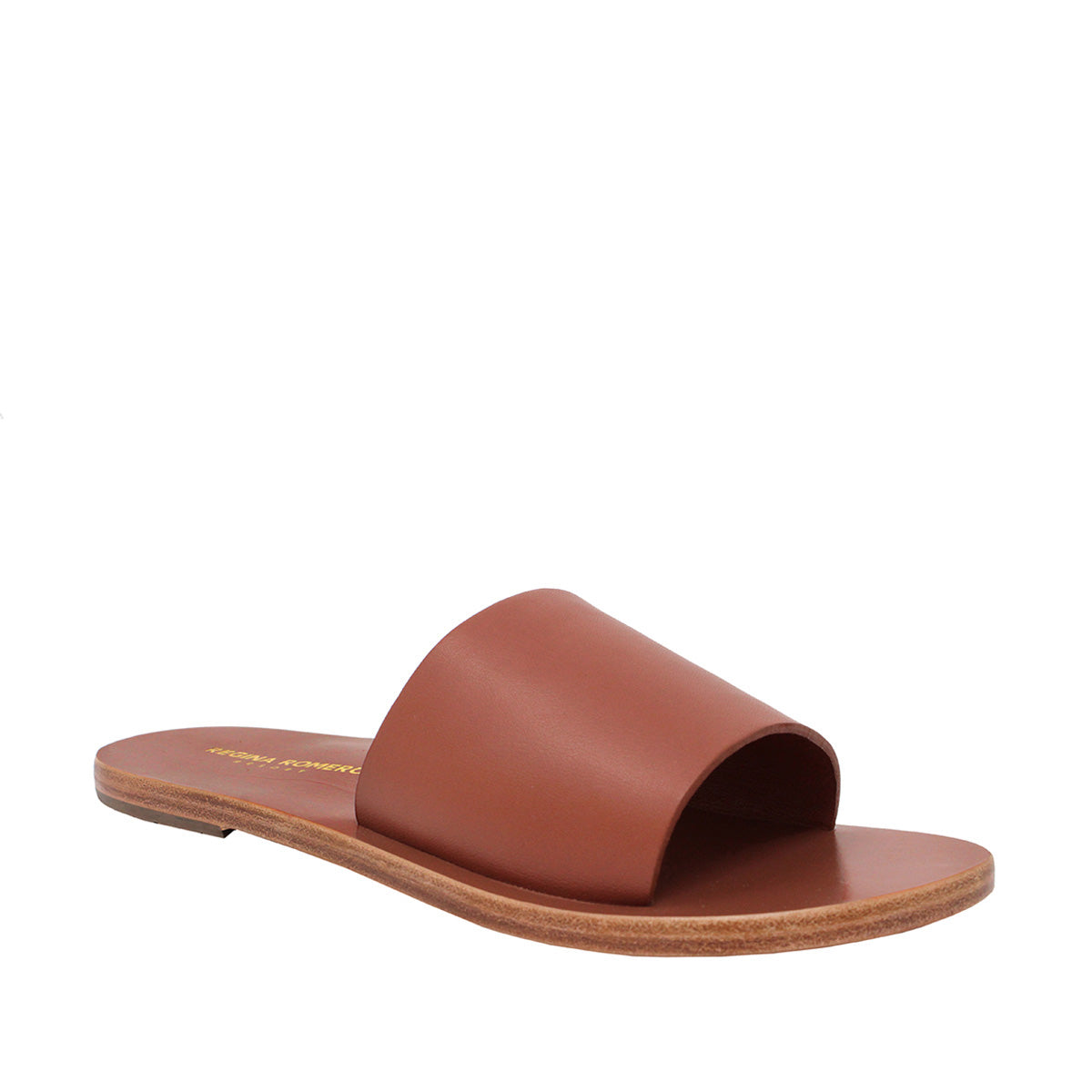 ALMA - Terracotta Regina Romero Resort Women's Floor Sandal Shoe in Leather