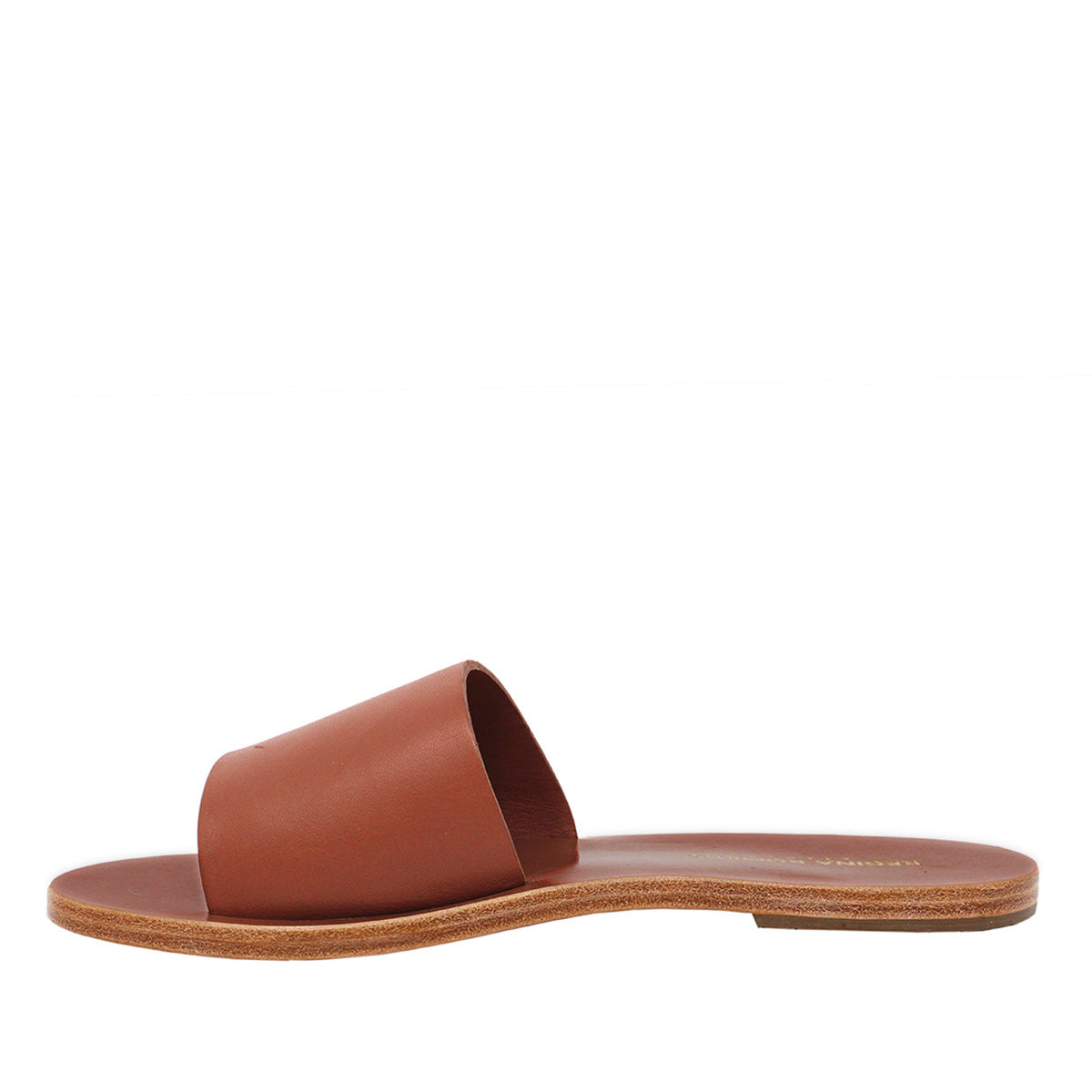 ALMA - Terracotta Regina Romero Resort Women's Floor Sandal Shoe in Leather