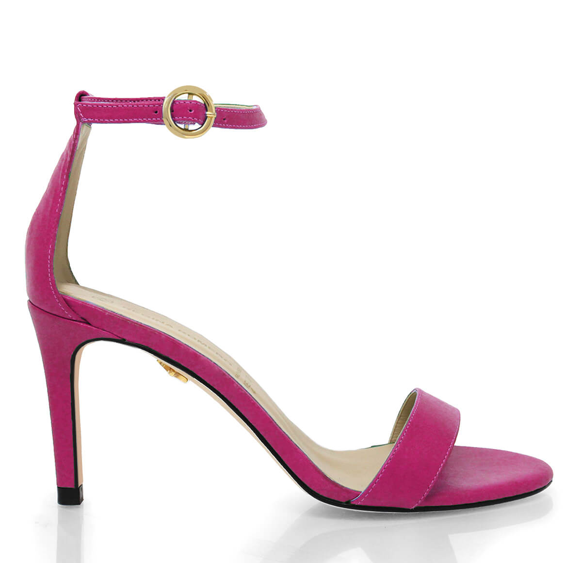 CLAUDINE 85 - Fucsia Regina Romero Zapato Sandalia Zapatilla Tacon Alto Para Dama en Piel