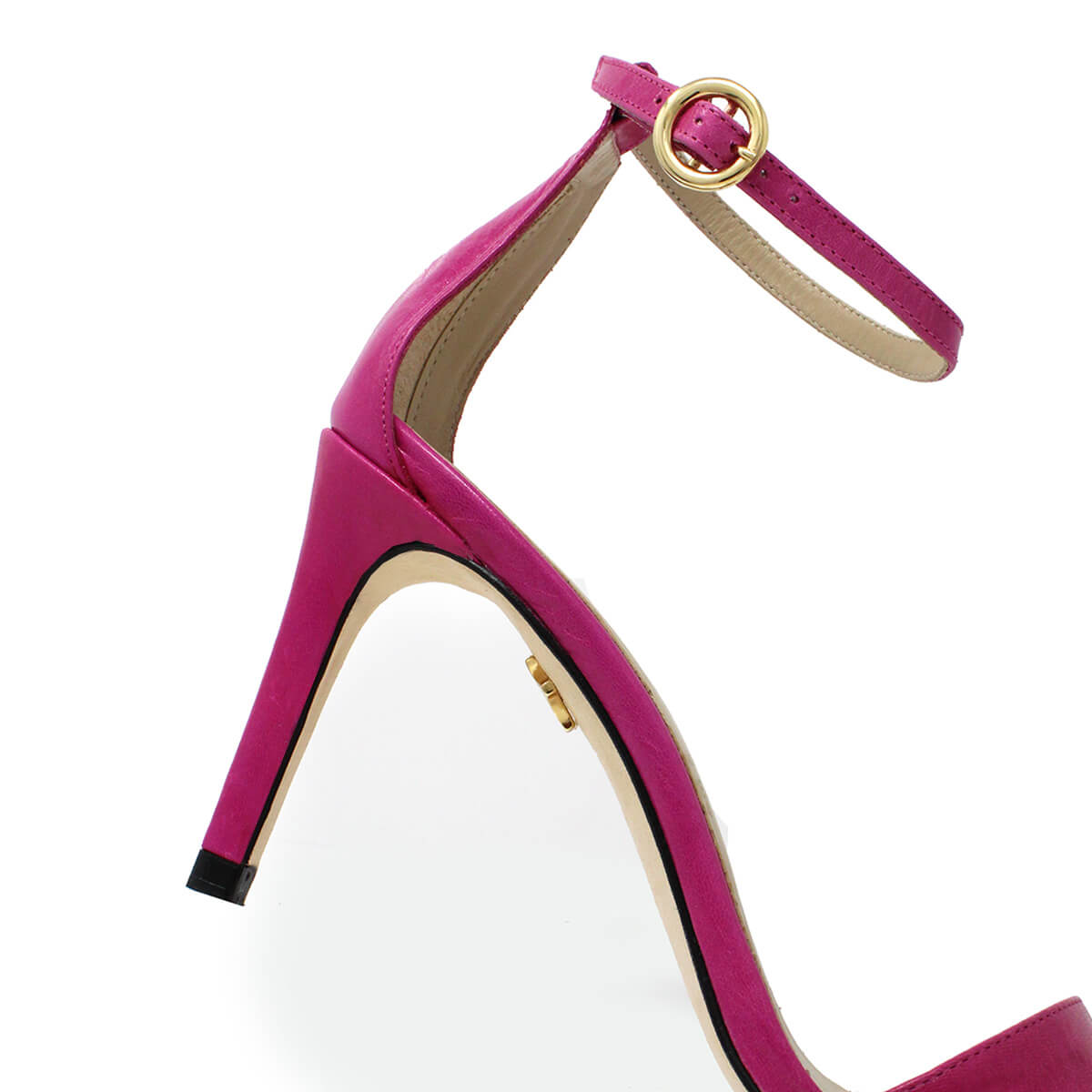 CLAUDINE 85 - Fucsia Regina Romero Zapato Sandalia Zapatilla Tacon Alto Para Dama en Piel