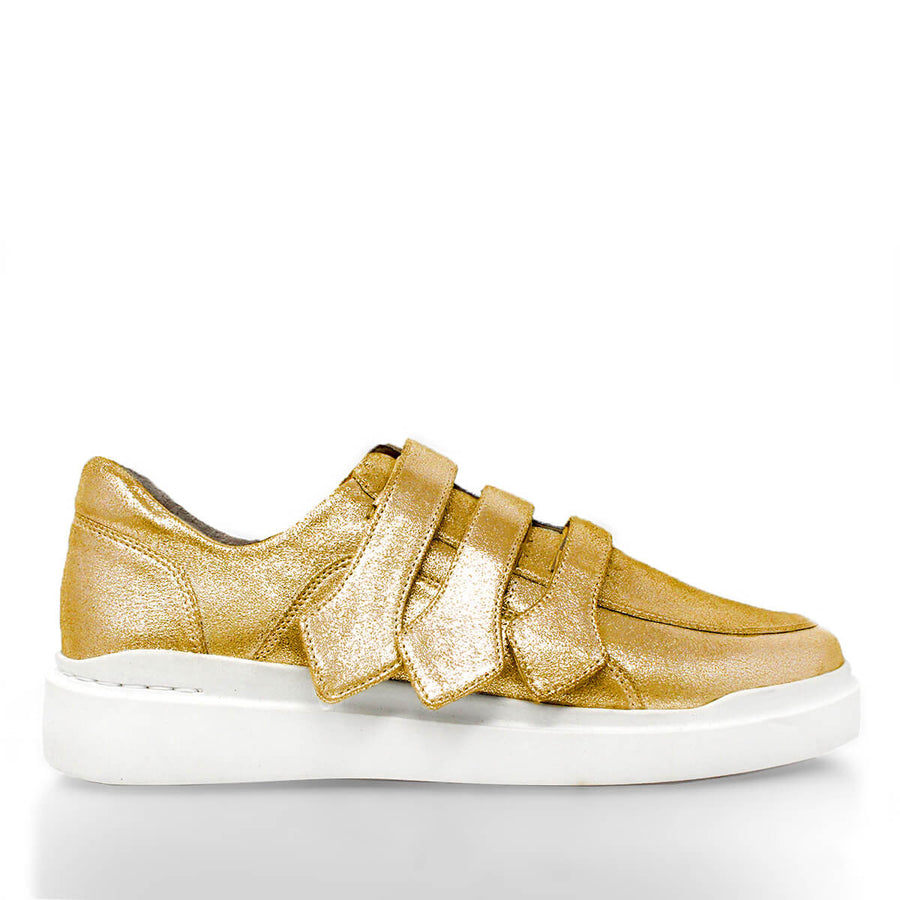 SONIC 35 - Oro Regina Romero Zapato Tenis Urbano Sport Para Dama en Piel