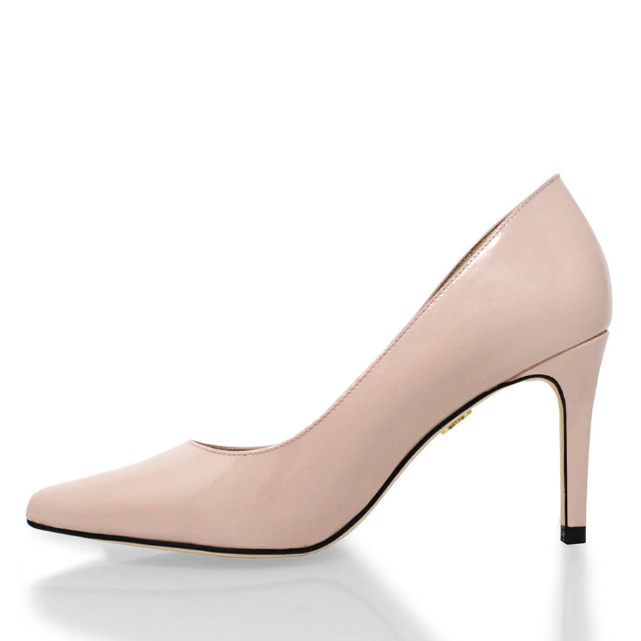 REGINA PUMP 75 - Black Regina Romero High Heel Sneaker for Lady in Leather
