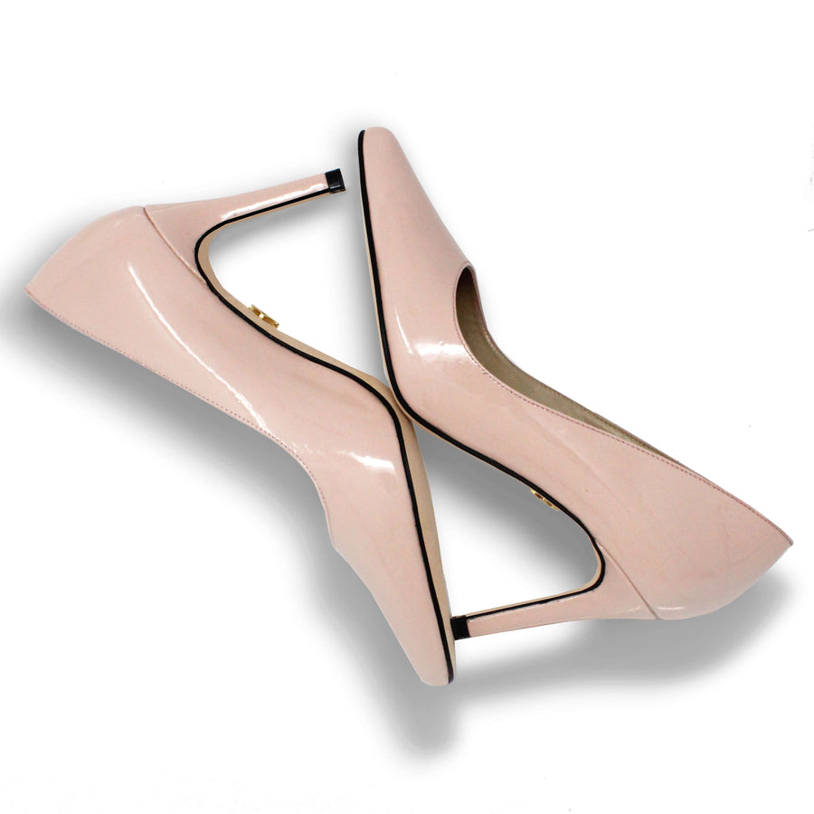 REGINA PUMP 75 - Black Regina Romero High Heel Sneaker for Lady in Leather