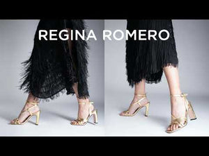 PIA 100 - Zafiro Regina Romero High Heel Sandal Shoe for Women in Leather